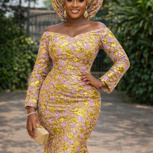 Off Shoulder Lace Gown
