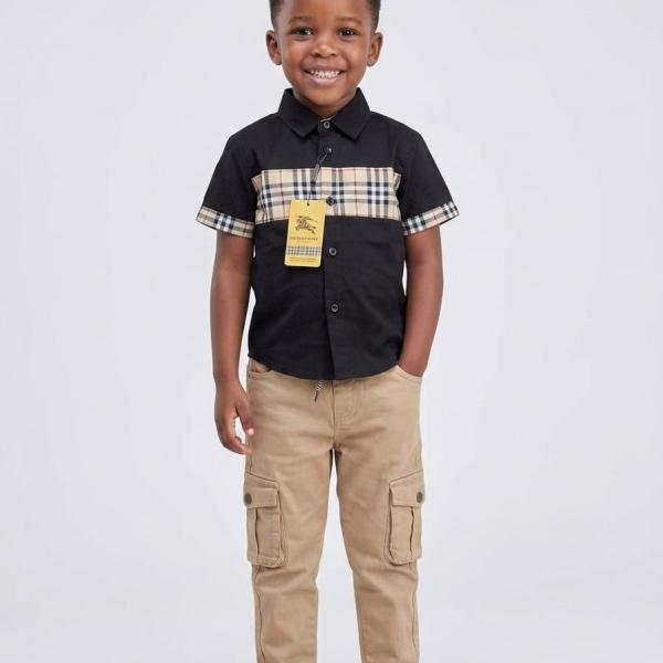 Shirt by Burberry and cargo pants by MF