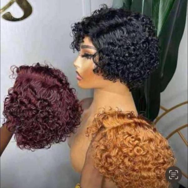 Short JC human hair unit