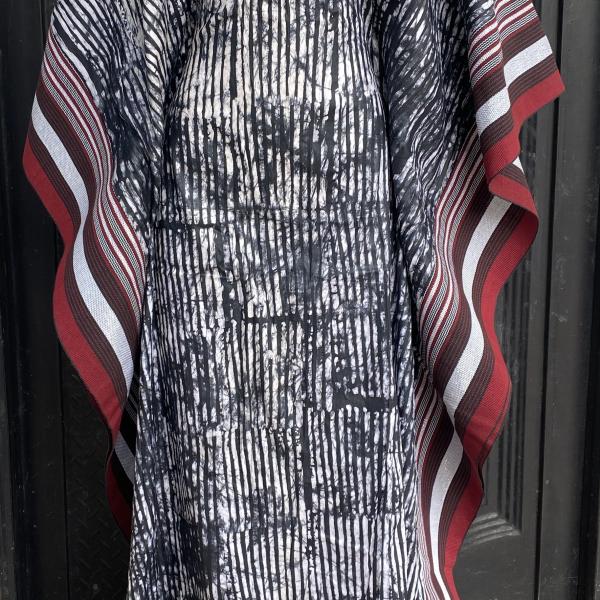 Adire and aso oke bubu gown