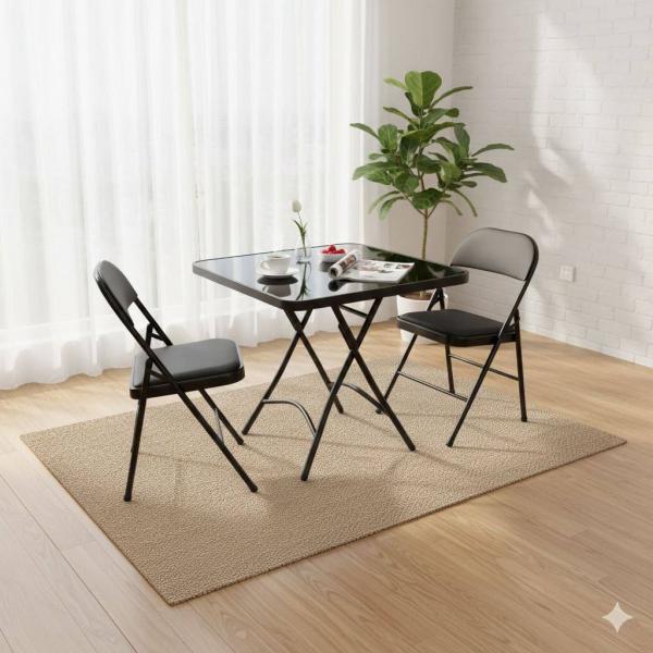 High quality Modern Table Set with Folding Chairs